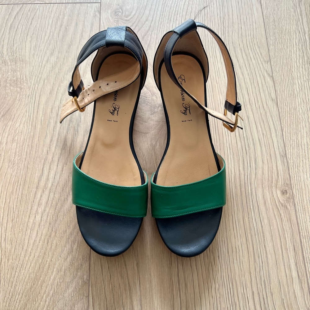 Emerson Fry Wooden Wedge Sandals